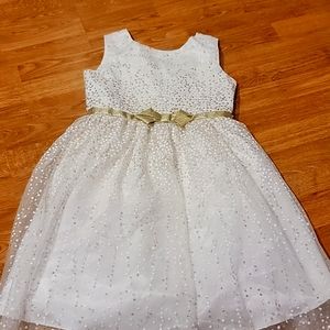 Jona Michelle White and Gold Dress with jacket